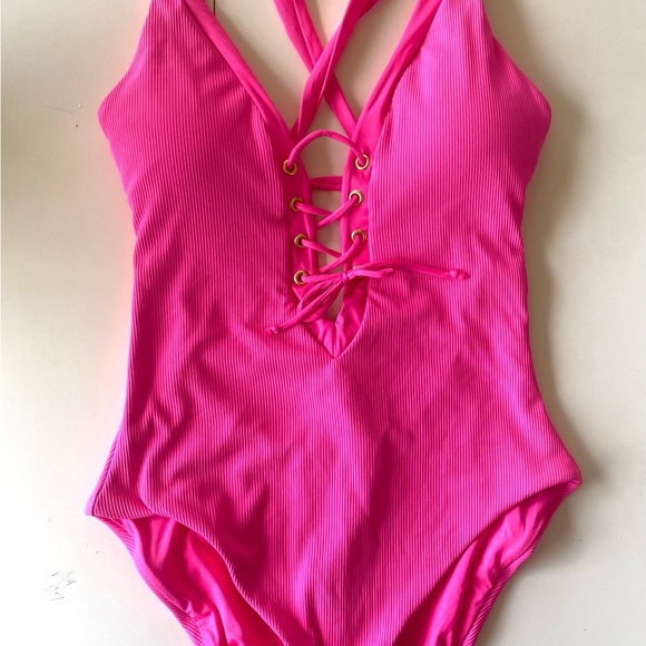 NWOT BECCA Women's Standard Modern Edge One Piece Swimsuit - Picture 8 of 14